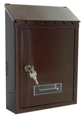 6,0 PZ Di CASSETTA POSTALE GARDEN ACCIAIO MARRONE TX0080