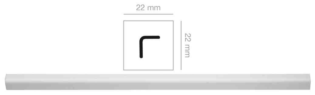 20,0 PZ Di PARASPIGOLO 22X22 MM POLIST HD 3 M BIANCO