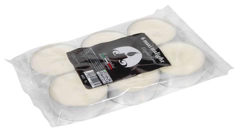 12,0 CF Di TEA LIGHT MAXI D 60X20 MM CONF 6 PZ