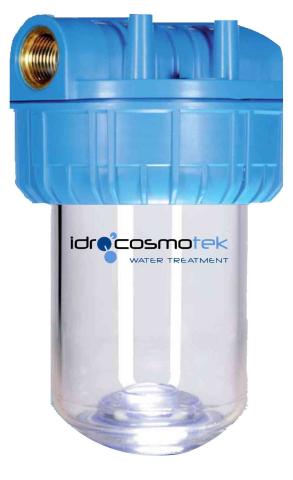 1,0 PZ Di DEPURATORE DI ACQUA IN 3 PEZZI D 5 ATTACCO 1/2