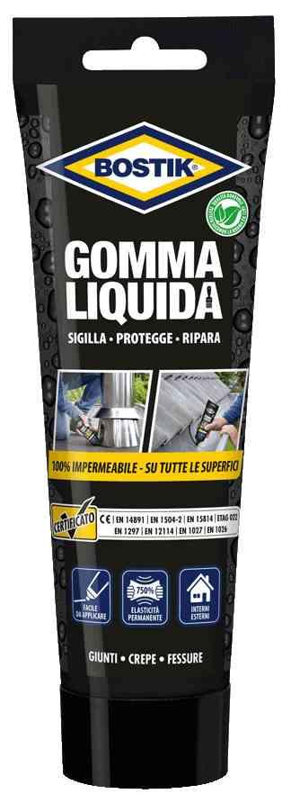 1,0 PZ Di BOSTIK GOMMA LIQUIDA TUBO 250 G