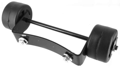 1,0 CF Di SET RUOTE PER STUFA PATIO NERA   HSS-A-PC