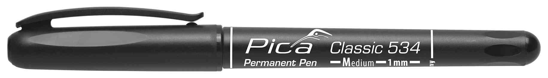 10,0 PZ Di PENNARELLO PICA CLASSIC INSTANT DRY P.MEDIA NERO