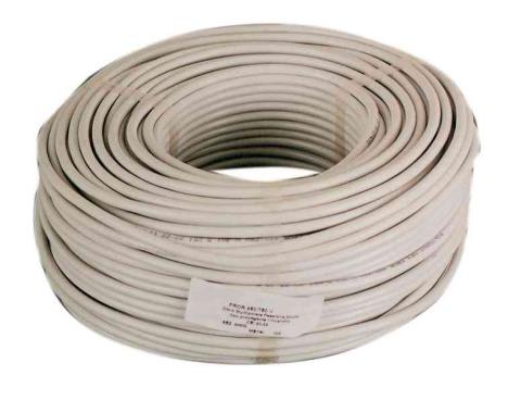 100,0 MT Di CAVO ELETTRICO SEZ. 3X2,5  BIANCO HO5VV-F