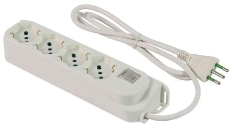1,0 PZ Di FME ART.474204 MULTIPRESA 4P BIP/SC+INT.SIC. 10A
