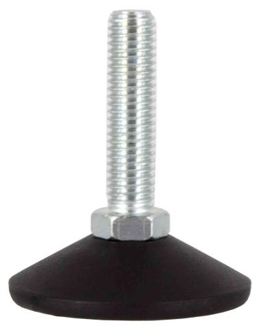 50,0 PZ Di PIEDINO REGOLABILE ACCIAIO ZINCATO MA10 X D 40 MM