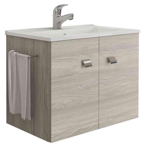 1,0 PZ Di MOBILE BAGNO ERIKA 61 SOSP. S/SPECCHIO ROVERE GRIG