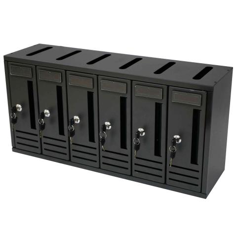 1,0 PZ Di CASSETTA POSTALE COMPO 6 62X18X30 CM ANTRACITE