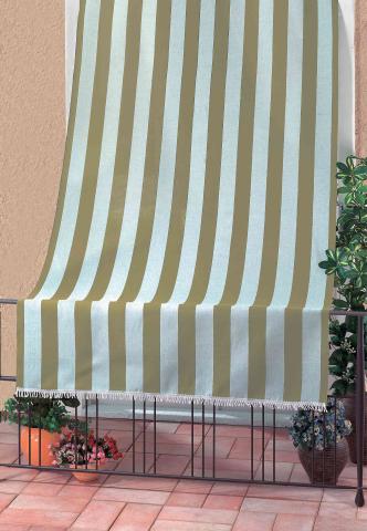 1,0 PZ Di TENDA DA SOLE RIO 140XH250 CM RIGATO BEIGE