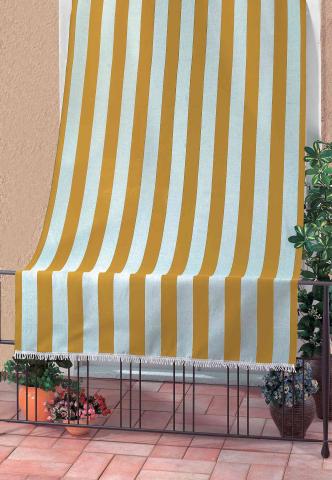 1,0 PZ Di TENDA DA SOLE RIO 140XH250 CM RIGATO GIALLO