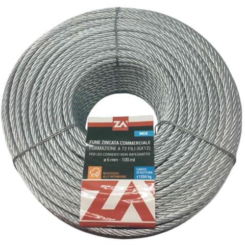 1,0 PZ Di CAVETTO ACCIAIO INOX 49F D 5 MM 50 M