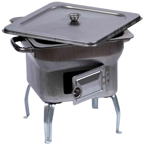 1,0 PZ Di BARBECUE IN ACCIAIO FORNACELLA 25X25XH24 CM