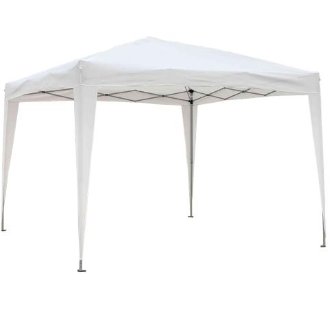 1,0 PZ Di GAZEBO IN ACCIAIO RAPID PIEGHEVOLE 3X3 M BIANCO