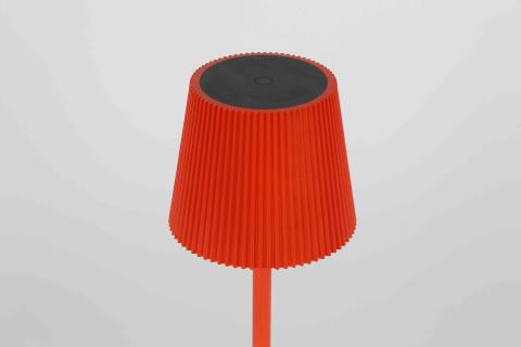 1,0 PZ Di LAMPADA DA TAVOLO LED RICARICABLILE ROSSA