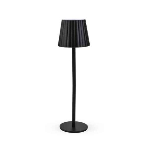 12,0 PZ Di LAMPADA LED RICARICABILE DA TAVOLO AURORA NERO
