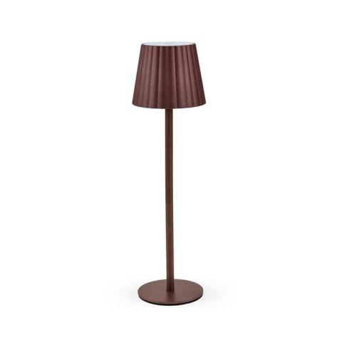 12,0 PZ Di LAMPADA LED RICARICABILE DA TAVOLO AURORA RUGGINE