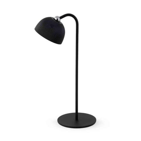 12,0 PZ Di LAMPADA LED RICARICABILE DA TAVOLO ELLIOT NERO