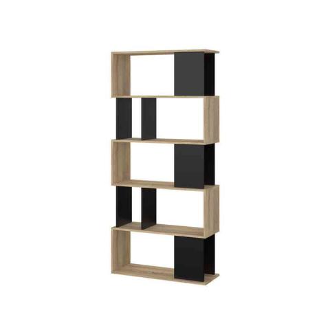 1,0 PZ Di KIT LIBRERIA MAZE 80X29X173 QUERCIA/NERO