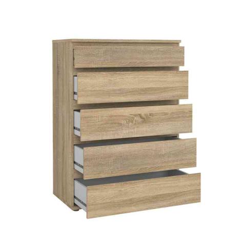 1,0 PZ Di KIT CASSETTIERA 5C NOVA 77X40X107 QUERCIA