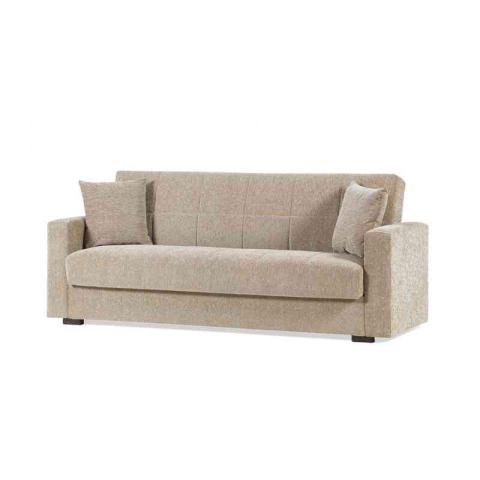 1,0 PZ Di DIVANO PRONTO LETTO NORA 3P LUMOS BEIGE