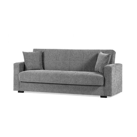 1,0 PZ Di DIVANO PRONTO LETTO NORA 3P LUMOS GRIGIO