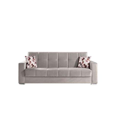 1,0 PZ Di DIVANO PRONTO LETTO ALBA 3P ENTEL ECRU