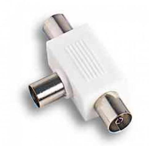 1,0 PZ Di FME ART.37.060BL ADATTATORE TV DA SPINA/2 PRESE