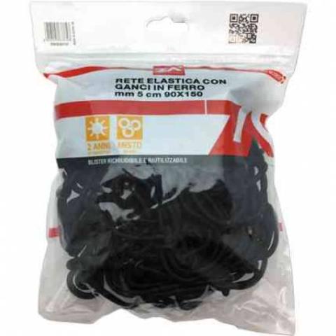 10,0 PZ Di RETE FISSABAGAGLI ELASTICA D 5 MM 90X150 CM