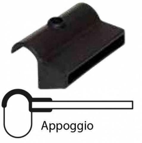 10,0 PZ Di SUPPORTO AD APPOGGIO IN PVC PER ASTA ORTOPEDICA