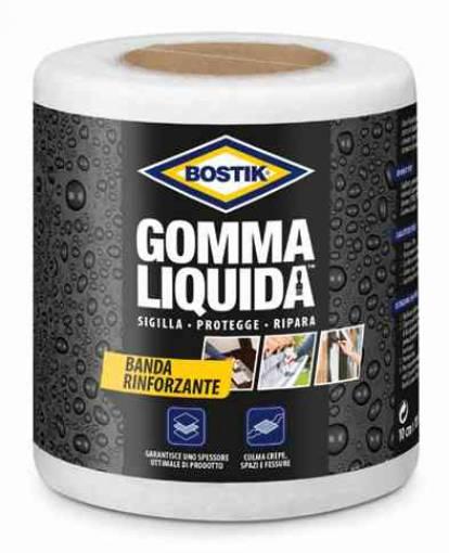 6,0 PZ Di BOSTIK GOMMA LIQUIDA BANDA RINFORZ 10 CM X 10 M