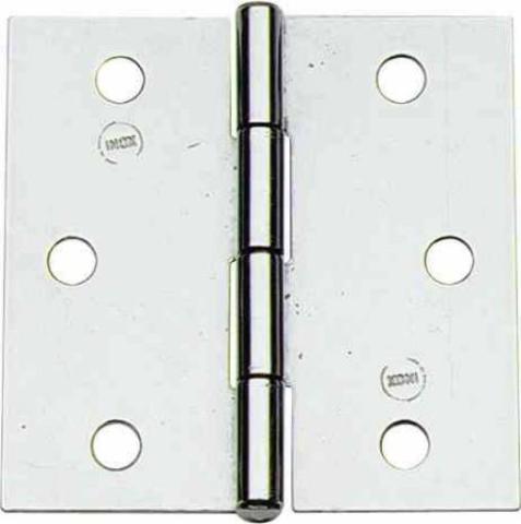 5,0 SC Di SC CERNIERE INOX QUADRE  1.1/2 MM.40 (PZ.2)