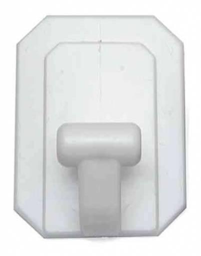 6,0 BL Di BL GANCIO ADESIVO GIGANTE PLAST BIANCO 2 PZ