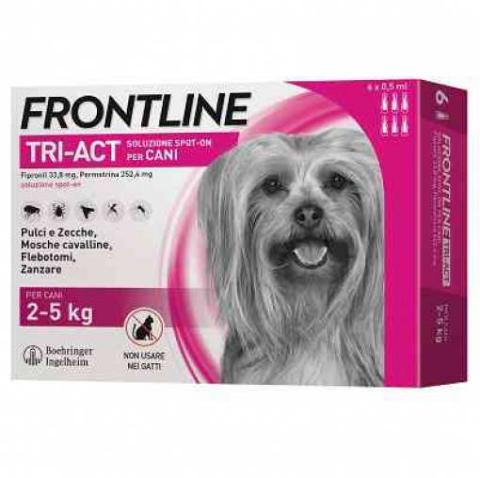 1,0 PZ Di FRONTLINE TRI-ACT  2- 5 KG 6 PIPETTE OFF. SPECIALE
