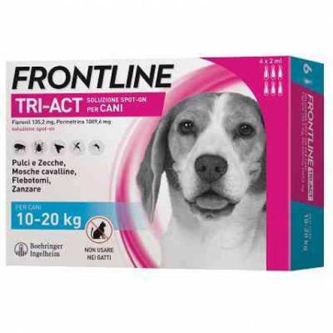 1,0 PZ Di FRONTLINE TRI-ACT 10-20 KG 6 PIPETTE OFF. SPECIALE