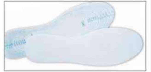 24,0 PA Di SOLETTE DX-SX FELTRO MISURA DA 36 A 46