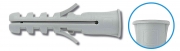1,0 CF Di TASSELLO CON BORDO  6X30 MM SCATOLA 100 PZ