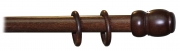 1,0 PZ Di BASTONE LEGNO A TIRO D 35 NOCE SC 150CM S/SUPP.