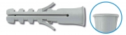 1,0 CF Di TASSELLO CON BORDO 12X60 MM SCATOLA 25 PZ