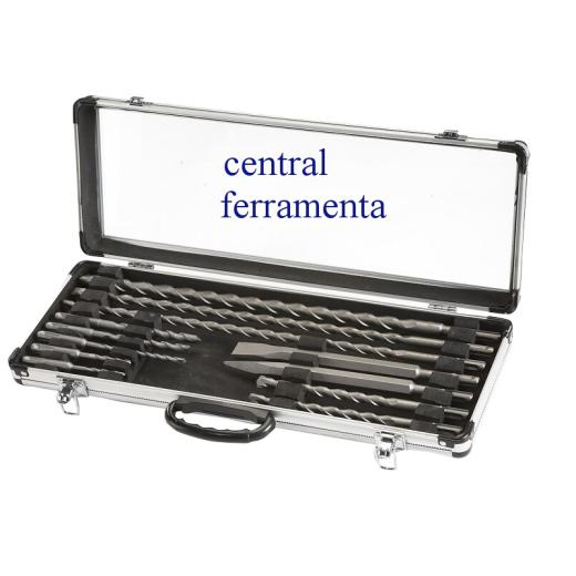 Set 12 punte SDS Plus in valigetta alluminio Einhell