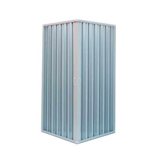 Box cabina chiusura doccia porte a soffietto cm 90 X 90 riducibile 2 lati ante
