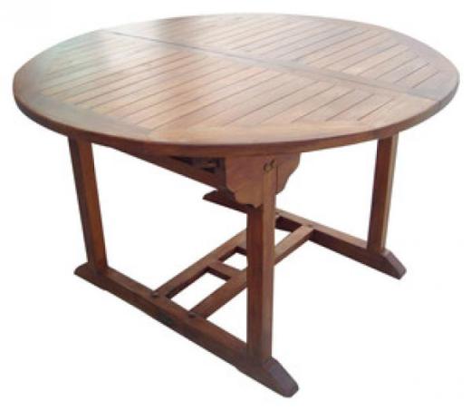 TAVOLO TONDO 120-160X74H  YELLOW BALAU da giardino terrazzo