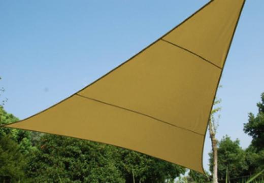 Telo vela ombra ombreggiante triangolare triangolo MT 5X5X5 copertura beige