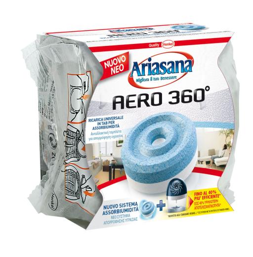 Pasticca ricarica ariasana assorbiumidita deumidificatore AERO 360 TAB inodore