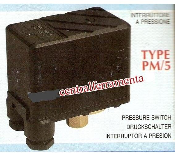 Pressostato interruttore pressione autoclave elettropompa