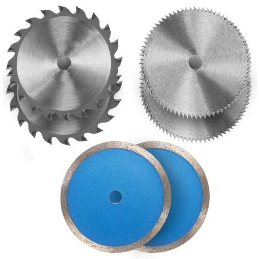 Set 6 lame dischi x mini sega circolare manuale BT-CS 860 L Einhell legno ecc