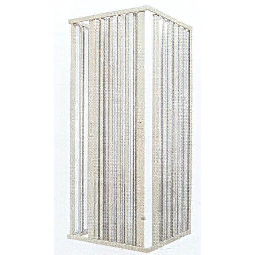 Box cabina chiusura doccia porte a soffietto cm 90X90x90 riducibile 3 lati ante