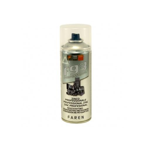 F 93 Zinco professionale extra spray zincante a freddo 400 ML Faren Alluminio