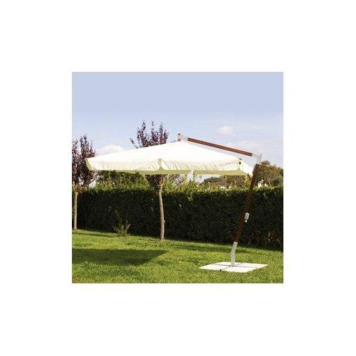Ombrellone decentrato asta palo lato laterale mt 3x3 rinforzato giardino terrazz