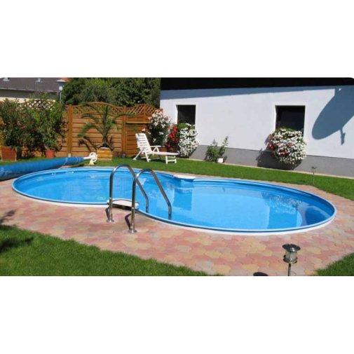 PISCINA INTERRATA A FORMA DI OTTO MT  7,25 X 4,60 X 1,50 H CON ACCESSORI