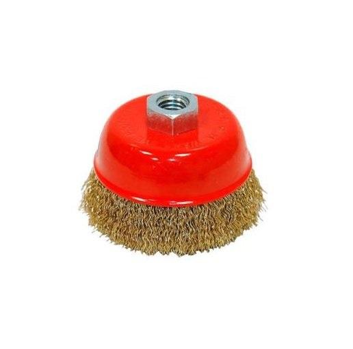 Spazzola a tazza filo acciaio mm 100 x smerigliatrice